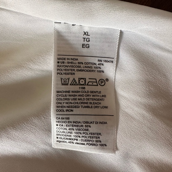 Old Navy White Eyelet Cami Sundress Women’s XL Cotton Blend Coastal Cowgirl - Picture 5 of 8